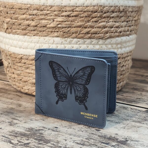 Portefeuille Papillon en cuir PU gravé laser - DECOMOVE