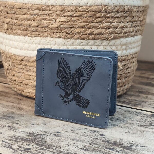 Portefeuille Aigle en cuir PU gravé laser - DECOMOVE