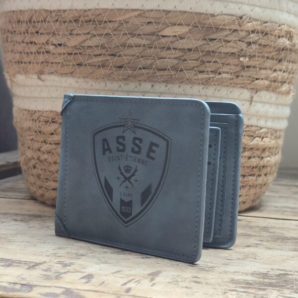 Portefeuille ASSE en cuir PU gravé laser - DECOMOVE