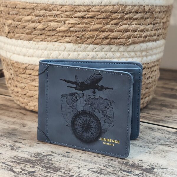 Portefeuille Voyage 3 en cuir PU gravé laser - DECOMOVE