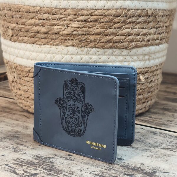 Portefeuille Main de Fatma en cuir PU gravé laser - DECOMOVE