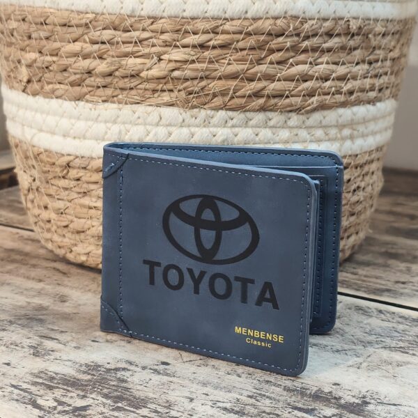 Portefeuille Toyota en cuir PU gravé laser - DECOMOVE