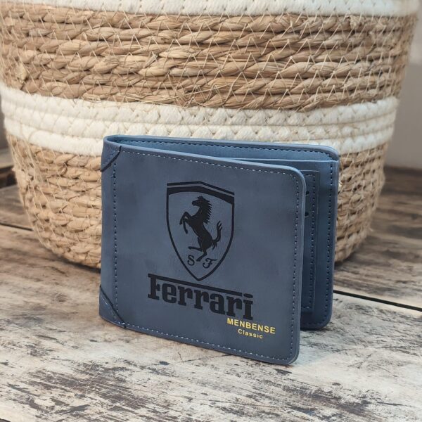 Portefeuille Ferrari en cuir PU gravé laser - DECOMOVE