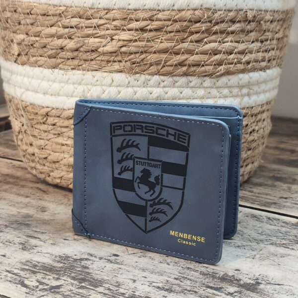 Portefeuille PORSCHE en cuir PU gravé laser - DECOMOVE