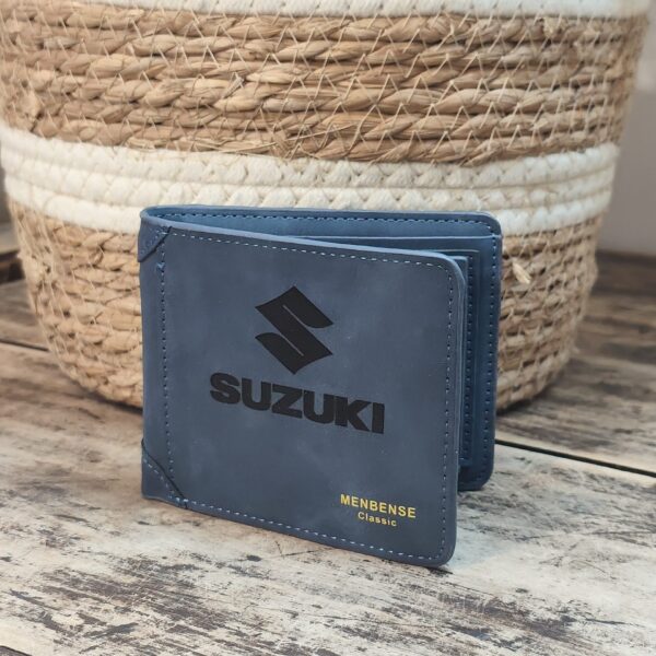 Portefeuille SUZUKI en cuir PU gravé laser - DECOMOVE