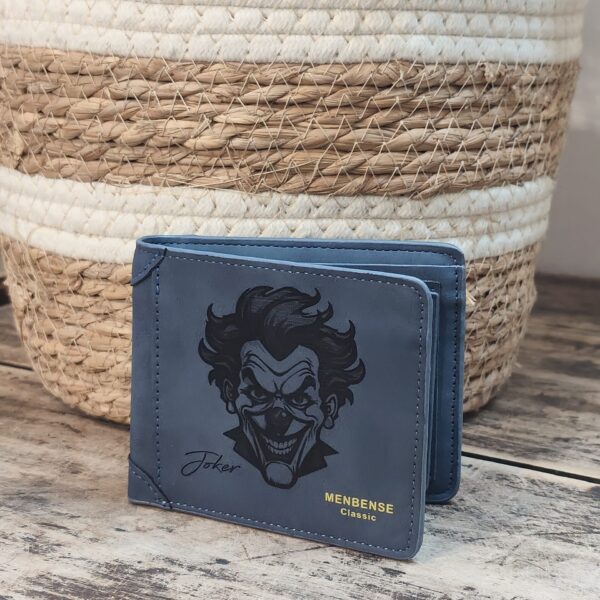 Portefeuille JOKER en cuir PU gravé laser - DECOMOVE