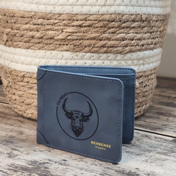 Portefeuille Signe Taureau en cuir PU gravé laser - DECOMOVE