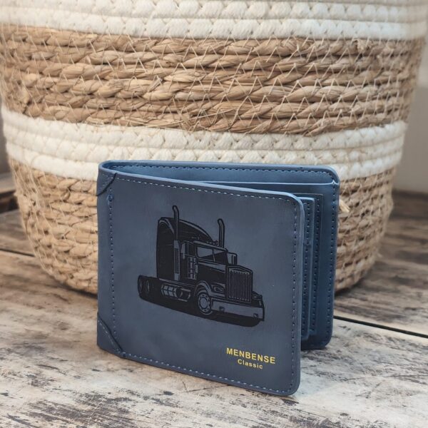 Portefeuille Camion 2 en cuir PU gravé laser - DECOMOVE