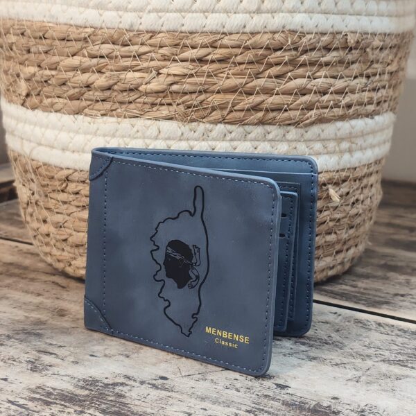 Portefeuille Corse en cuir PU gravé laser - DECOMOVE