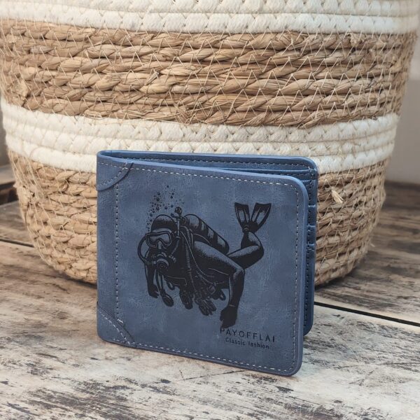 Portefeuille Plongé sous marine en cuir PU gravé laser - DECOMOVE