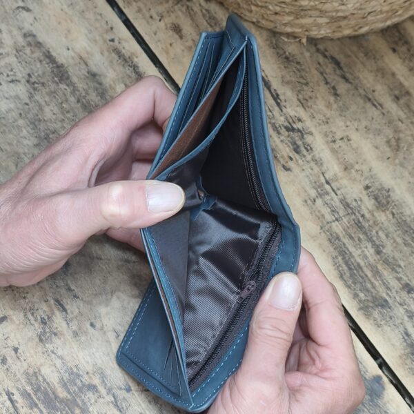 Portefeuille Outlander gravé laser France - détail