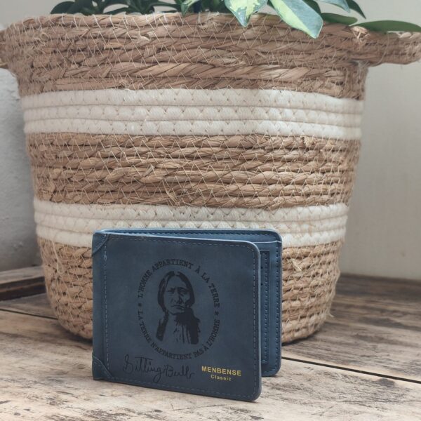 Portefeuille Citation Indien VF en cuir PU gravé laser - DECOMOVE