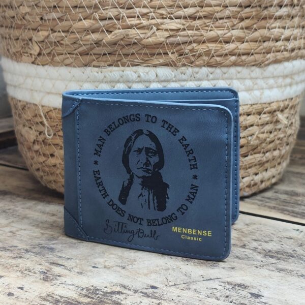 Portefeuille Citation Indien VO en cuir PU gravé laser - DECOMOVE