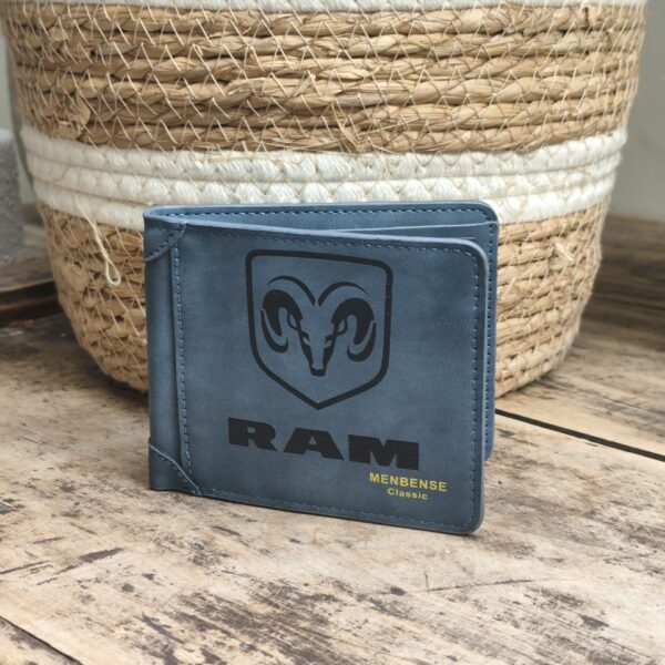 Portefeuille Dodge RAM en cuir PU gravé laser - DECOMOVE