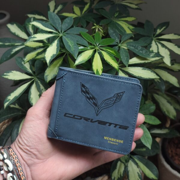 Portefeuille Corvette en cuir PU gravé laser - DECOMOVE