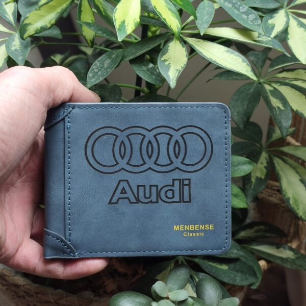 Portefeuille Audi en cuir PU gravé laser - DECOMOVE