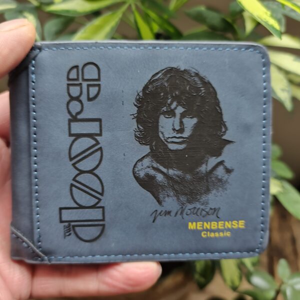 Portefeuille The Doors en cuir PU gravé laser - DECOMOVE