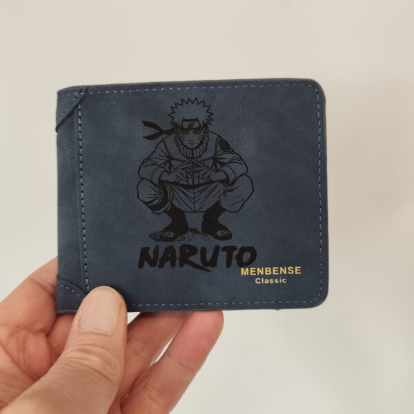Portefeuille NARUTO 2 en cuir PU gravé laser - DECOMOVE