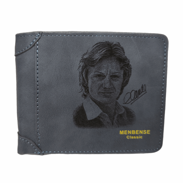 Portefeuille Claude François en cuir PU gravé laser - DECOMOVE