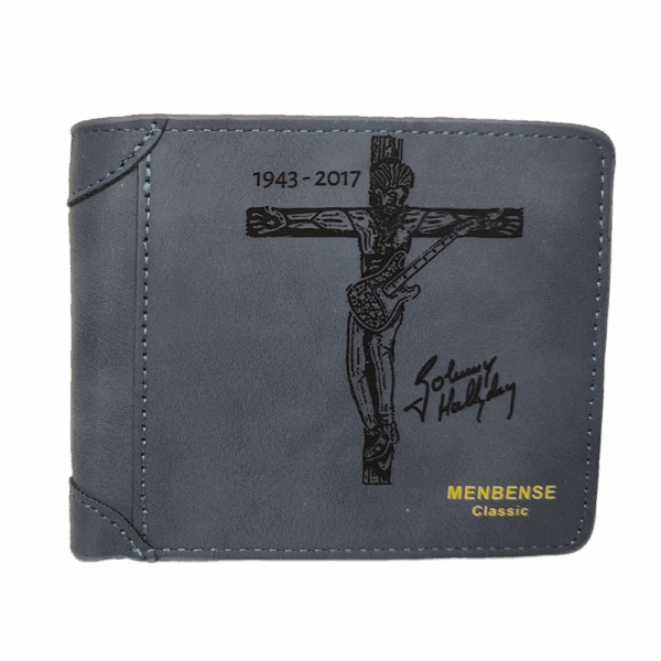 Portefeuille Johnny Hallyday 3 en cuir PU gravé laser - DECOMOVE